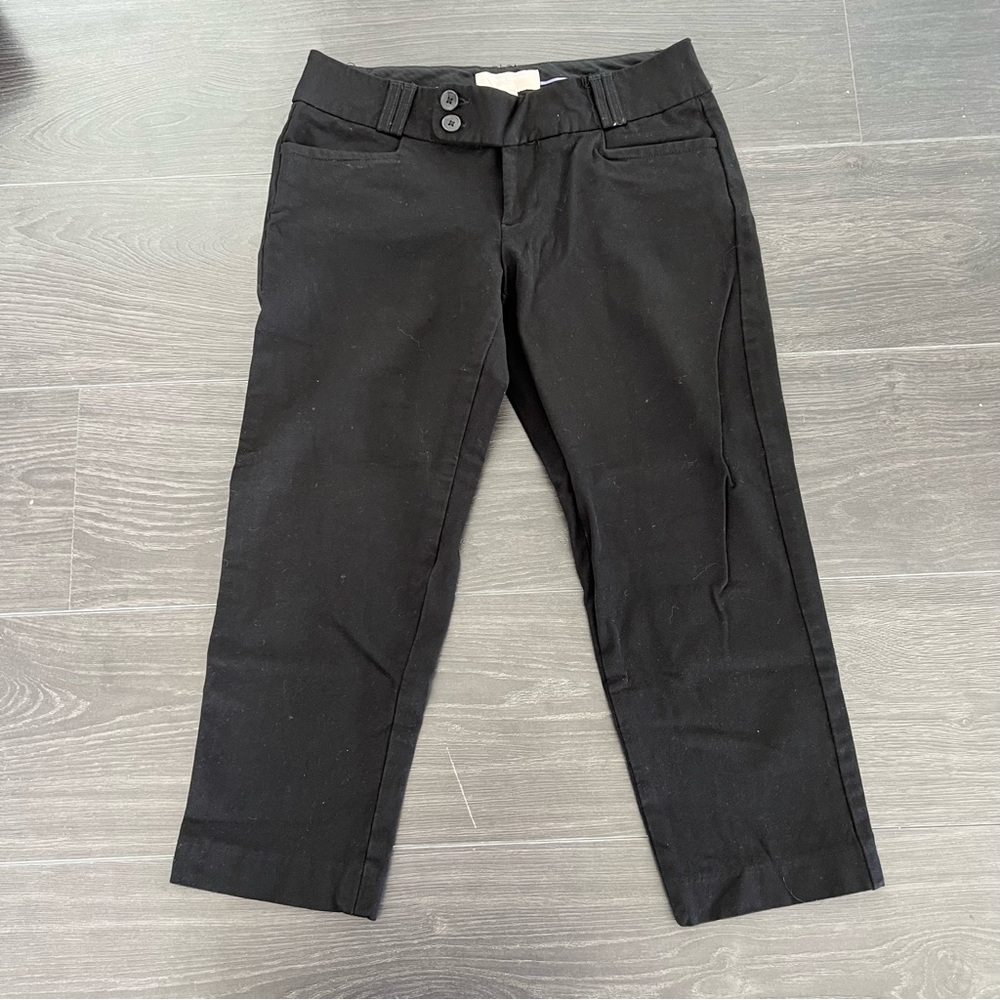 Banana Republic - Martin Fit Black Capris Pants